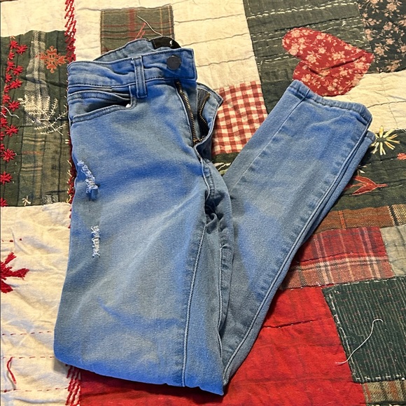 Distressed Blue Women's Jeans - Picture 6 of 6